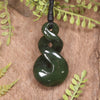 Twist carved from Rimu Pounamu - NZ Greenstone