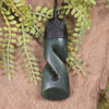 Hapopo Pounamu Toki twist pendant - NZ Greenstone