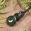 Twist carved from Rimu Pounamu - NZ Greenstone