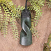 Hapopo Pounamu Toki twist pendant - NZ Greenstone
