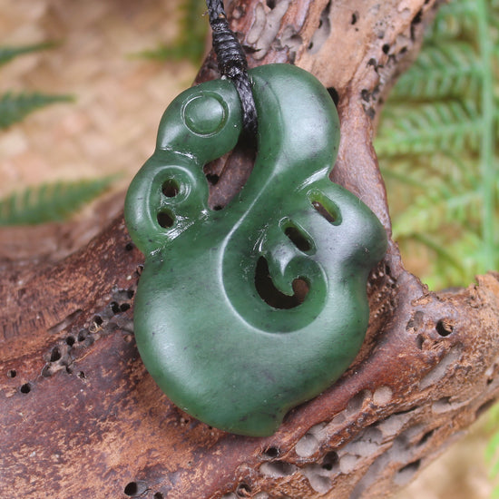 Manaia carved from Hapopo Pounamu - NZ Greenstone