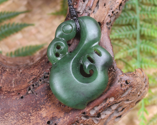 Manaia carved from Hapopo Pounamu - NZ Greenstone