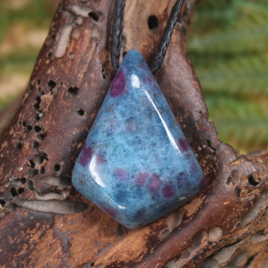 Kyanite with Ruby Roimata Pendant