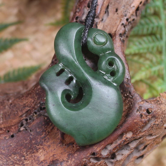 Manaia carved from Hapopo Pounamu - NZ Greenstone