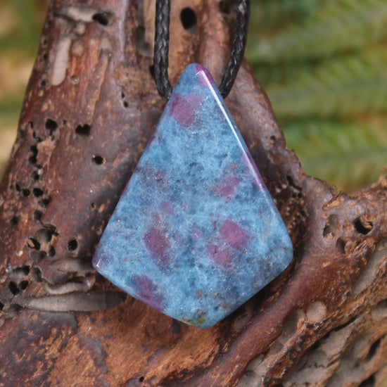 Kyanite with Ruby Roimata Pendant