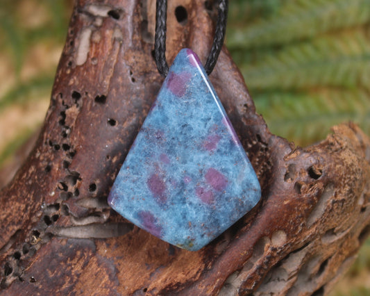 Kyanite with Ruby Roimata Pendant