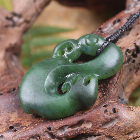 Manaia carved from Hapopo Pounamu - NZ Greenstone