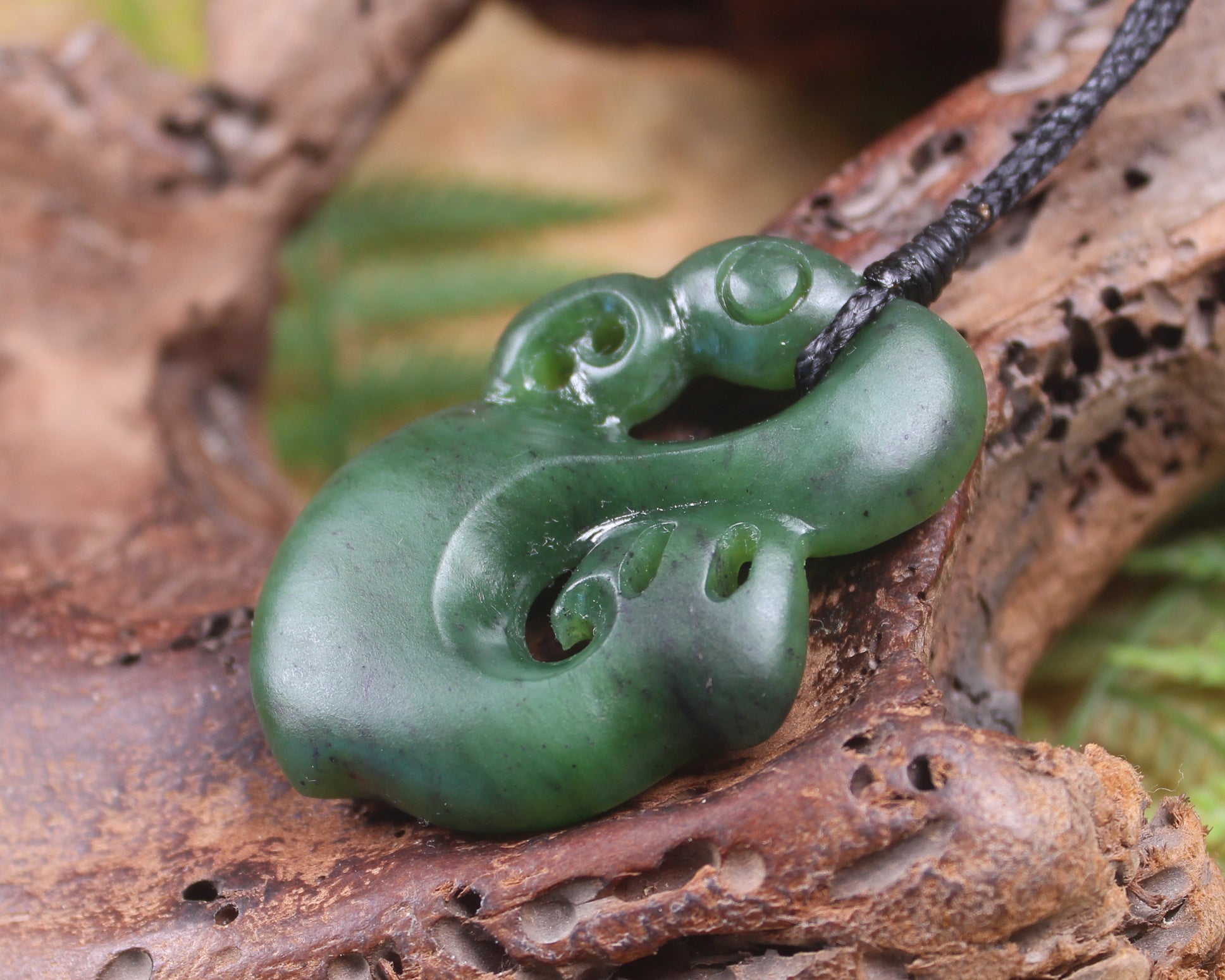 Manaia carved from Hapopo Pounamu - NZ Greenstone