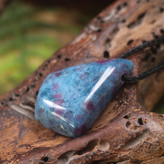 Kyanite with Ruby Roimata Pendant