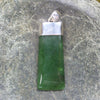 Hapopo Pounamu pendant set in Sterling Silver - NZ Greenstone