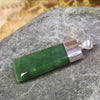 Hapopo Pounamu pendant set in Sterling Silver - NZ Greenstone