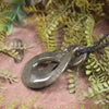Twist carved from Kokopu Pounamu - NZ Greenstone