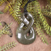 Twist carved from Kokopu Pounamu - NZ Greenstone