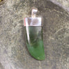 Taniwha Tooth or Niho carved from Hapopo Pounamu - NZ Greenstone