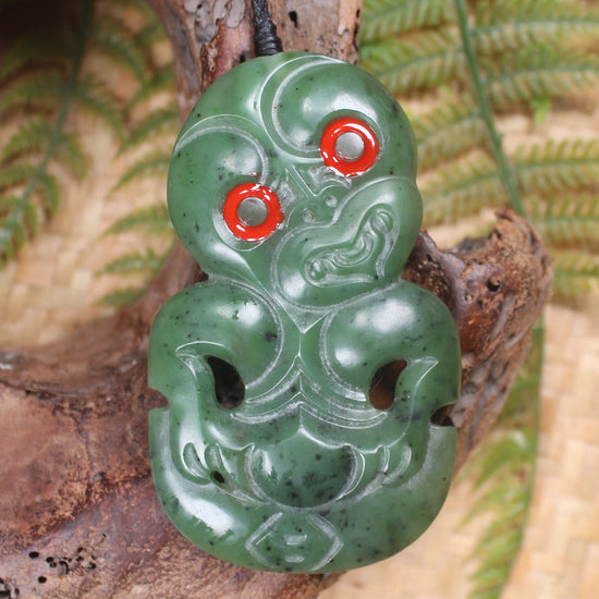 Hapopo Pounamu Hei Tiki - NZ Greenstone