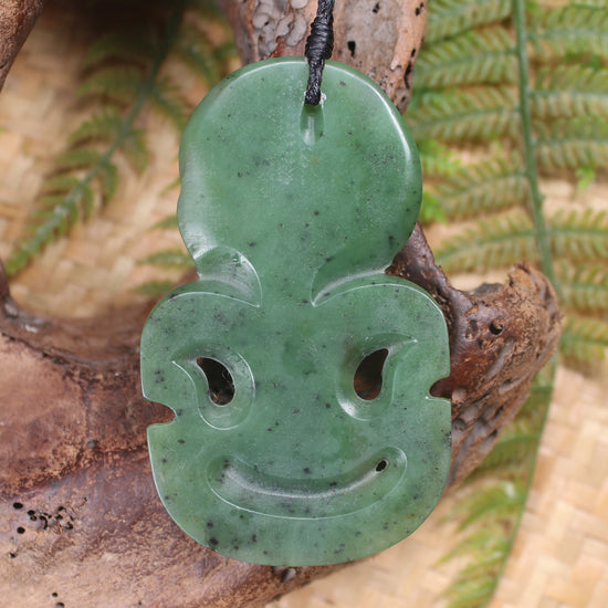 Hapopo Pounamu Hei Tiki - NZ Greenstone
