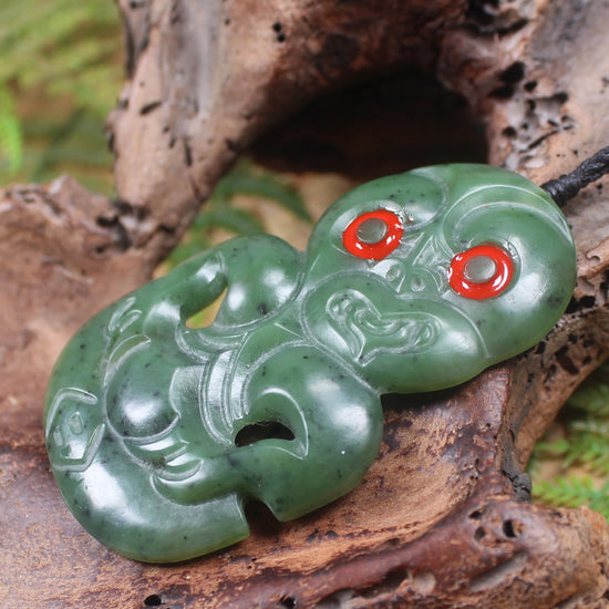 Hapopo Pounamu Hei Tiki - NZ Greenstone