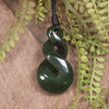 Twist carved from Kawakawa Pounamu - NZ Greenstone