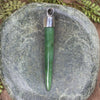 Taniwha Tooth or Niho carved from Hapopo Pounamu - NZ Greenstone