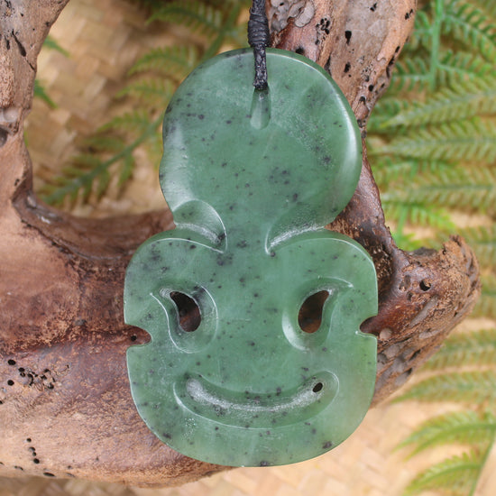 Hapopo Pounamu Hei Tiki - NZ Greenstone