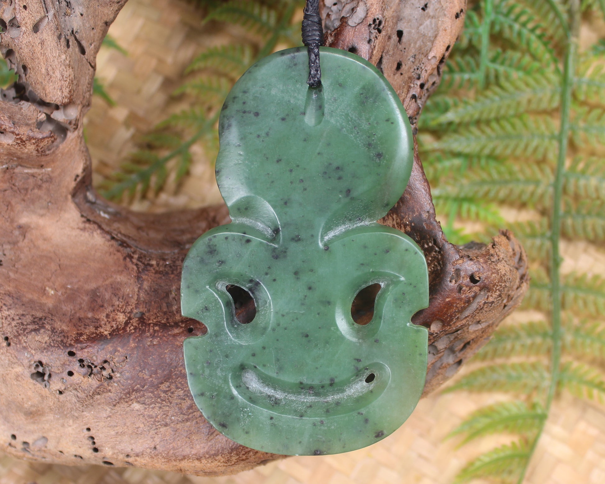 Hapopo Pounamu Hei Tiki - NZ Greenstone