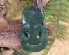 NZ Greenstone Large Hei Tiki Pendant (BH035) Kawakawa Pounamu