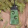 Hapopo Pounamu Toki with Koru - NZ Greenstone