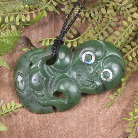 Hei Tiki carved from Hapopo Pounamu - NZ Greenstone
