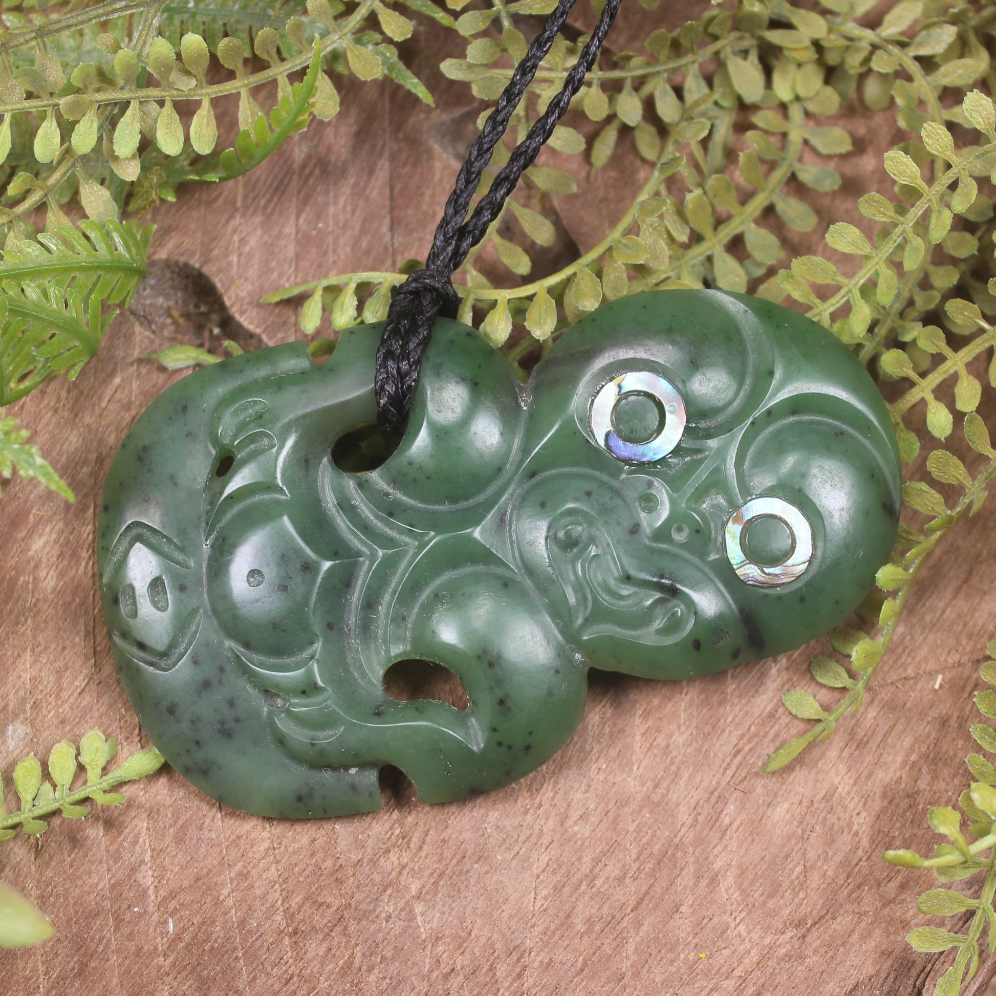 Hei Tiki carved from Hapopo Pounamu - NZ Greenstone