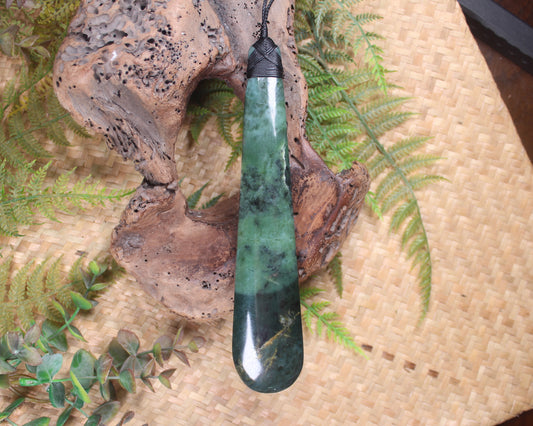 Roimata Teardrop carved from Inanga Pounamu - NZ Greenstone