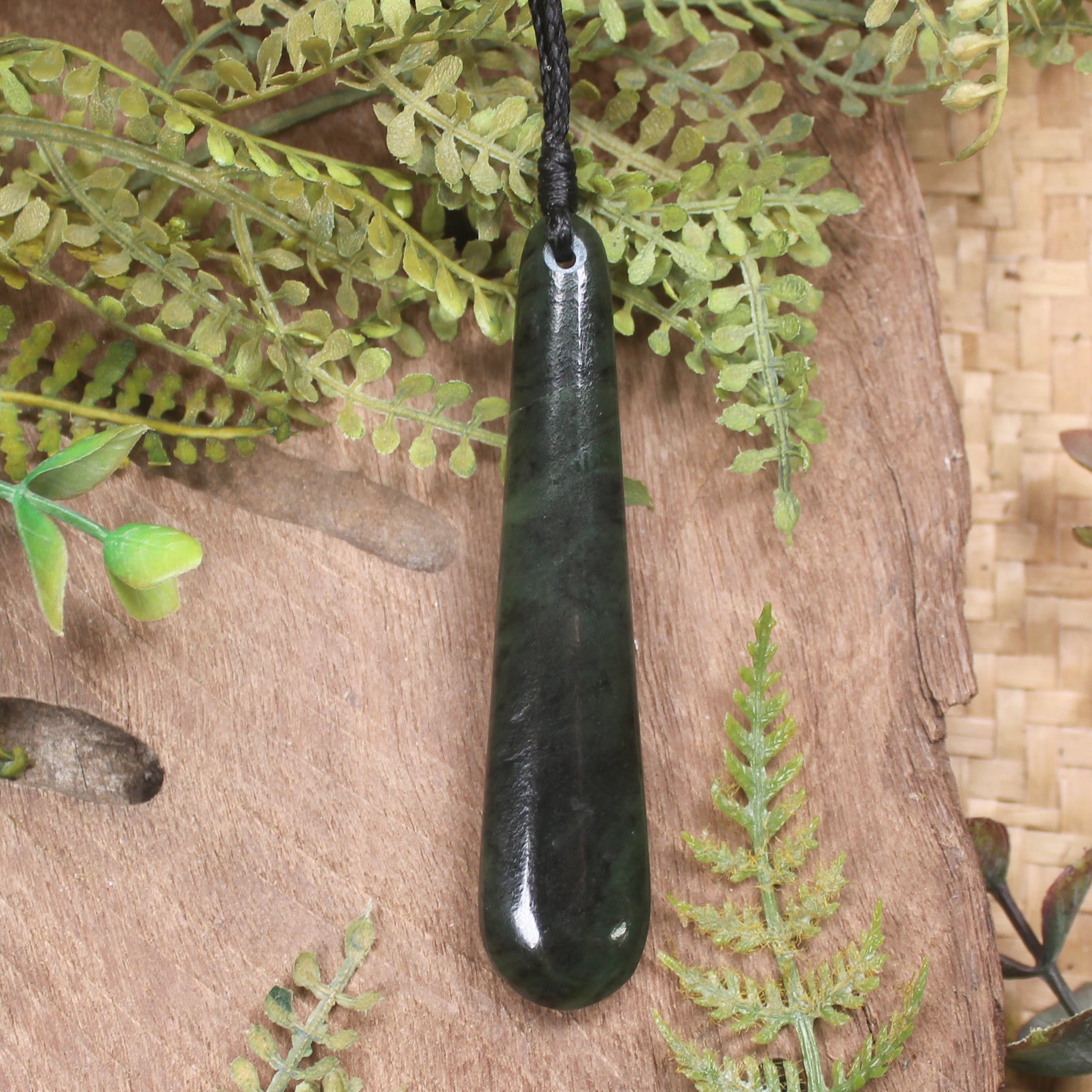 Rimu Pounamu Roimata Pendant - NZ Greenstone