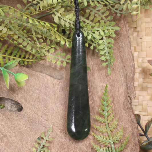 Rimu Pounamu Roimata Pendant - NZ Greenstone