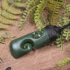 Kawakawa Pounamu Toki with Koru