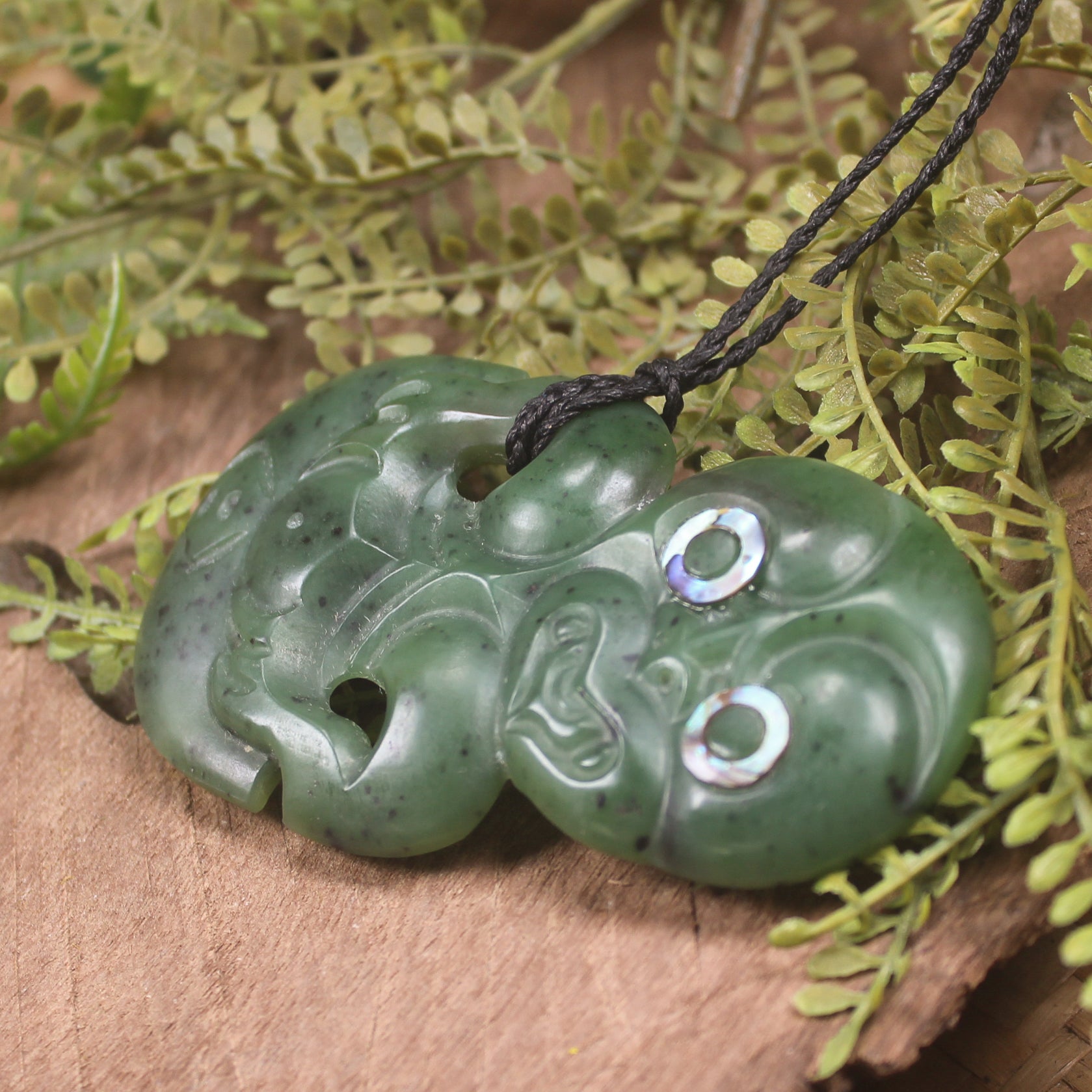 Hei Tiki carved from Hapopo Pounamu - NZ Greenstone