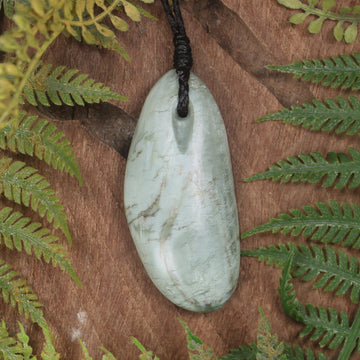 Roimata or Teardop carved from Inanga Pounamu - NZ Greenstone