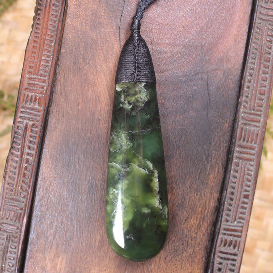 Rimu Pounamu Roimata Pendant - NZ Greenstone