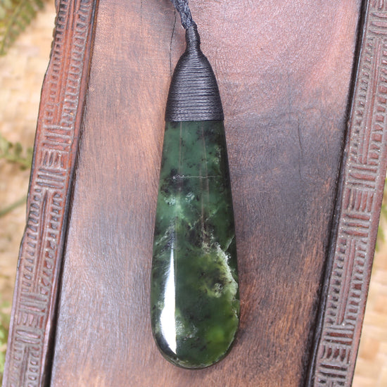 Rimu Pounamu Roimata Pendant - NZ Greenstone