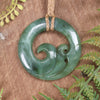 Inanga Koru pendant - NZ Greenstone