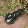 Twist carved from Kawakawa Pounamu - NZ Greenstone