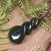 Twist carved from Rimu Pounamu - NZ Greenstone