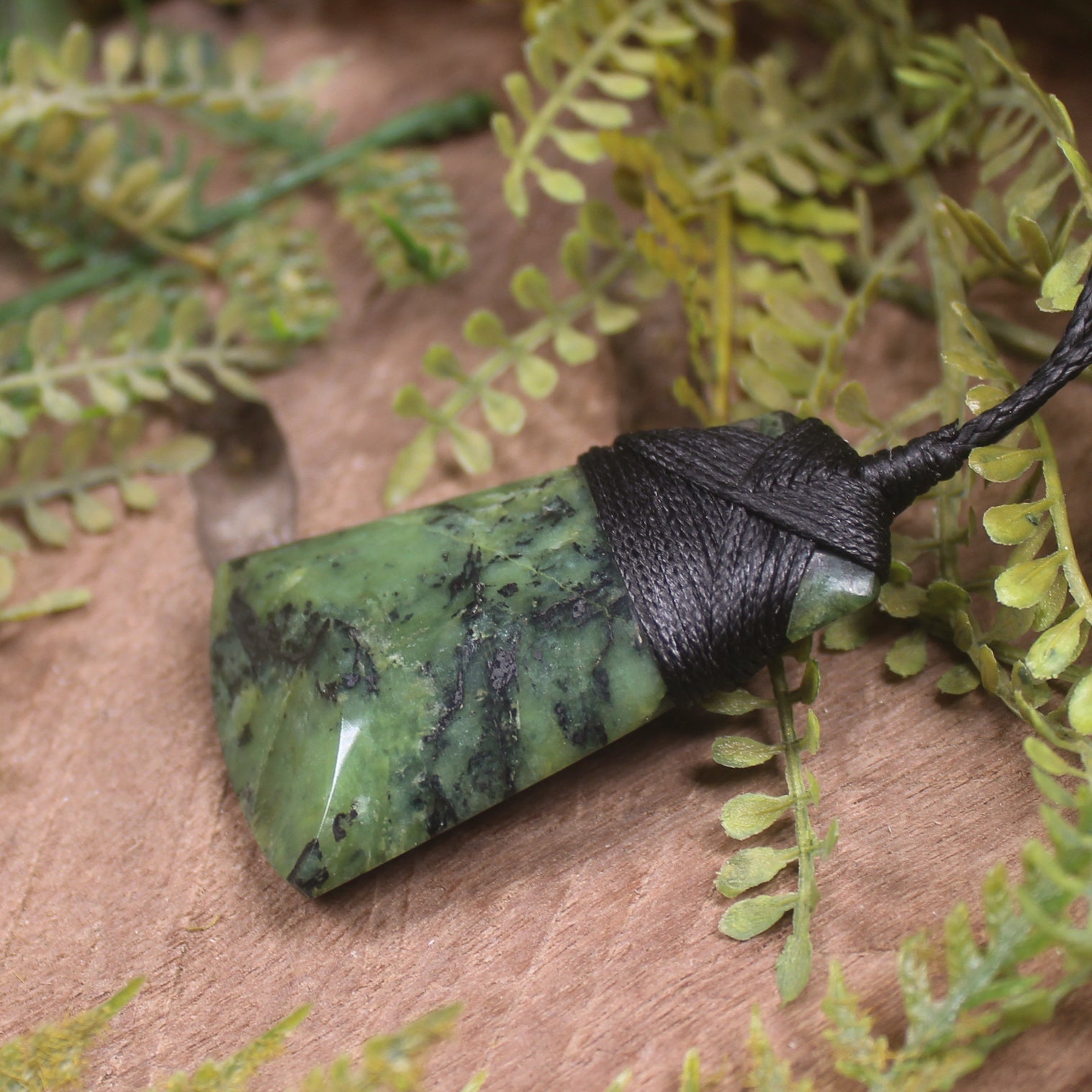 Douglas Creek Pounamu carved into a Toki Pendant - NZ Greenstone