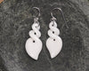 Twist Earrings carved from beef bone