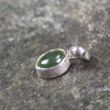 Kawakawa Pounamu pendant set in Sterling Silver - NZ Greenstone