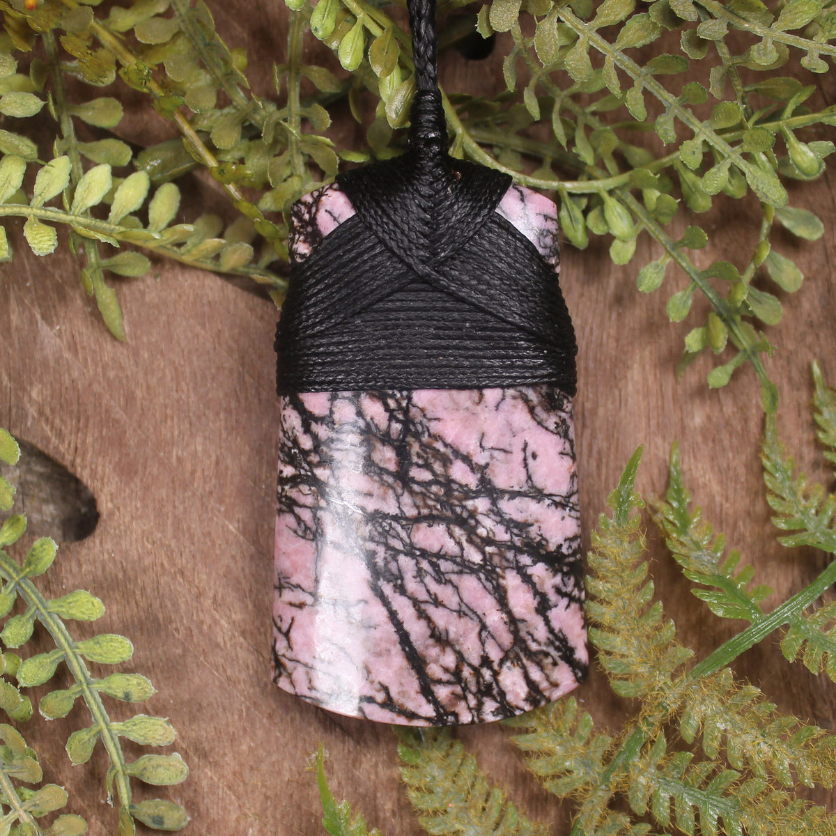 NZ Rhodonite Medium Toki Pendant