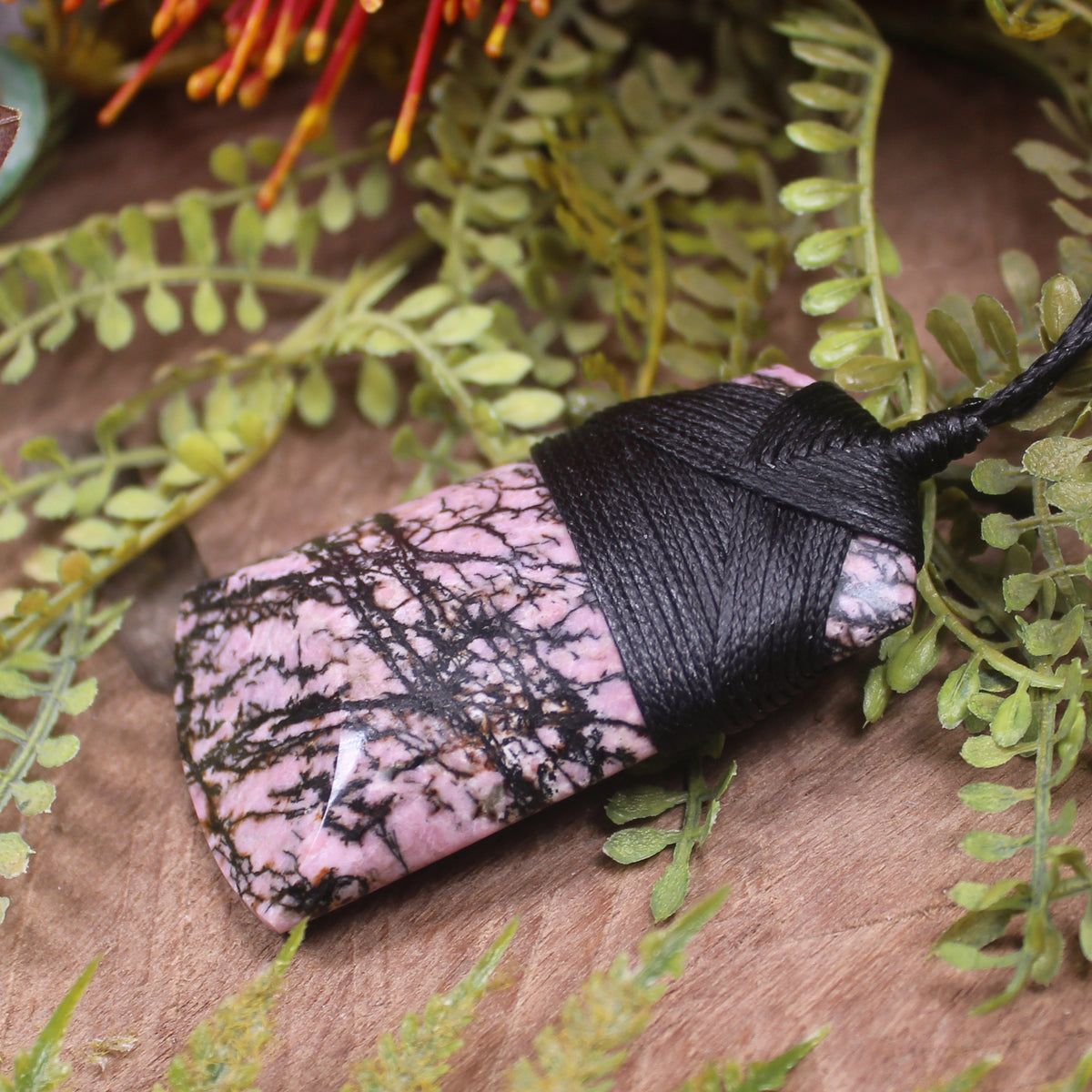 NZ Rhodonite Medium Toki Pendant