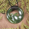 Koru carved from Hapopo Pounamu - NZ Greenstone