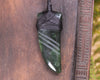 Taniwha Tooth or Niho carved from Kawakawa Pounamu - NZ Greenstone