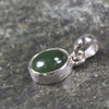 Kawakawa Pounamu pendant set in Sterling Silver - NZ Greenstone