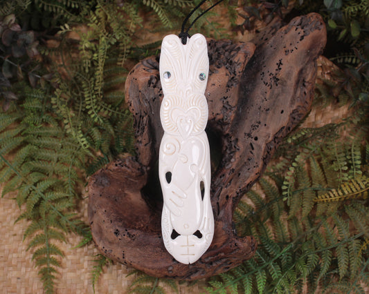Tekoteko carved from NZ Beef Bone