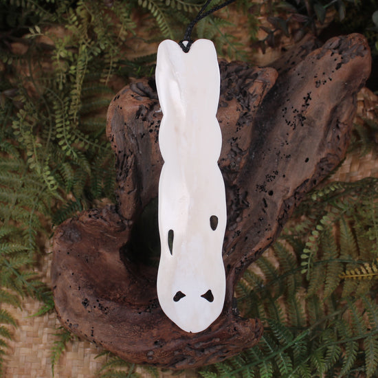 Tekoteko carved from NZ Beef Bone